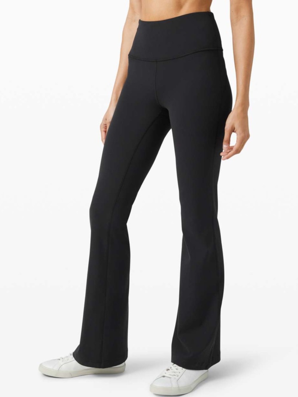 Athleta High Rise Elation Flare Pants in Black Size Medium